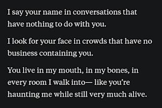 write a heartfelt custom letter based on your story