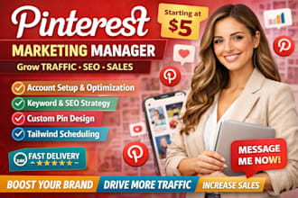 handle your pinterest marketing and SEO strategy professionally