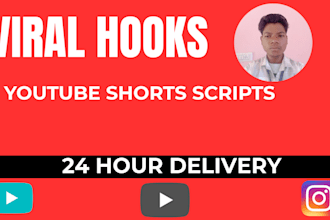 viral youtube shorts scripts with hooks in 24hrs