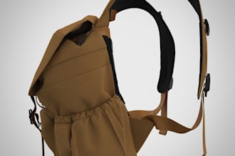 create 3d bag design, backpack, handbag model and animation