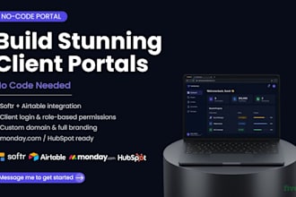 build a no code client portal with softr and airtable