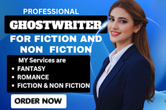 be ghostwriter, ebook ghostwriter for romance, fantasy, fiction and non fiction