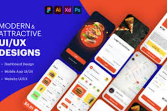 design modern UI UX for mobile app and website professsional