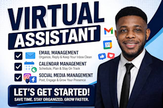 be your executive virtual assistant for admin support