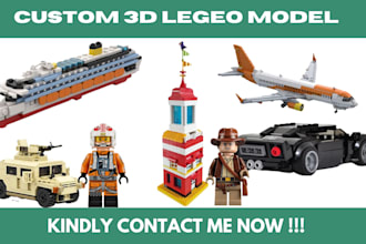 design custom lego moc car, vehicle, parts, xml partlist and instructions