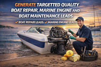 generate targetted quality boat repair, marine engine and boat maintenance leads
