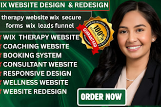 design redesign wix therapy website wix secure forms wix lead funnel