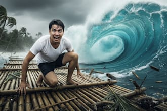 create an eye catching youtube thumbnail using ai