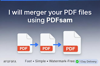 merge your PDF files using pdfsam