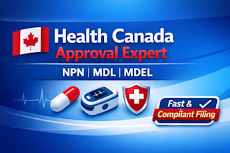 handle health canada npn, mdl, mdel registration and compliance