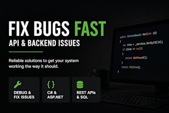 fix bugs in your API or backend system