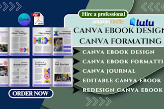 canva ebook design, canva book formatting, redesign canva book, canva journal