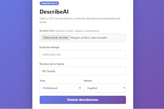 write bulk ai product descriptions for shopify ecommerce stores