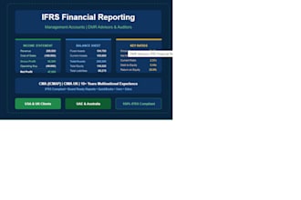 prepare ifrs financial reporting and management accounts for your business