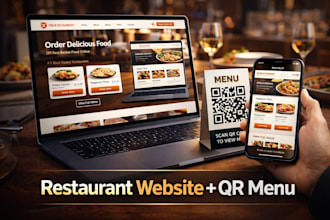 build restaurant website with a qr menu and online ordering system