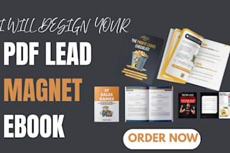 design ebook, PDF lead magnet, brochure  and pdf design