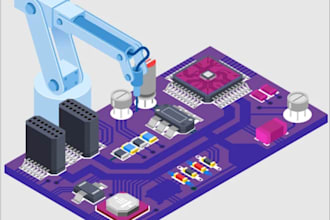 create pcb layout schematic circuit board with gerber, bom, 3d models schematics
