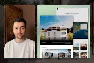 design a premium custom real estate or architect website