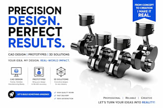 design functional 3d cad models and part