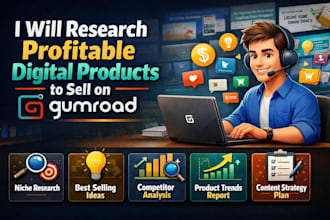 research profitable digital products to sell on gumroad website design redesign