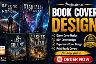 do, fix redesign book cover design, sci fi, fiction cover, book cover art