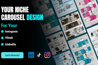 design high converting instagram carousels for linkedin and facebook