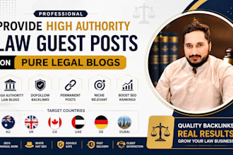 provide high authority law guest posts on pure legal blogs