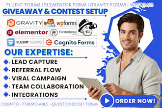 create fluent forms elementor gravity forms wpforms cognito formidable business