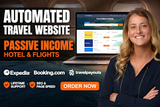 build a travel agency website automated travel affiliate website to make money