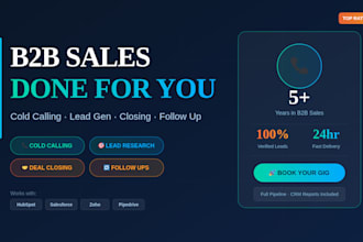 b2b lead generation cold calling,sales closing and follow up