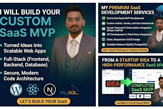 build a custom saas mvp web application