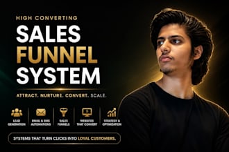 build high converting sales funnel for high ticket offers