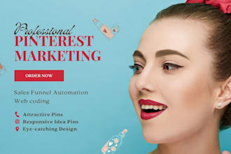 optimized and manage pinterest for website traffic and sales