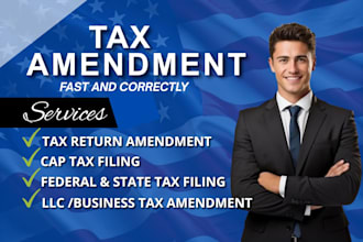 amend tax return, US tax filing, fix irs errors, 1040x, 1120, 1065 tax amendment