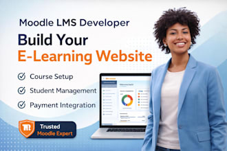 develop moodle, moodle installation, e learning website, create moodle courses