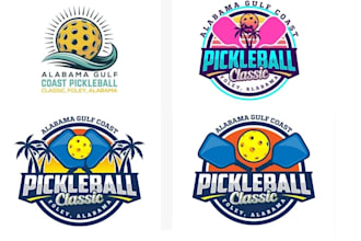 design a modern pickleball logo for your brand or team