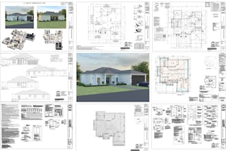 architectural house plans and blueprints for city permit approval
