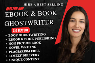 be your ebook ghostwriter, book editor, and amazon KDP ghost book writer