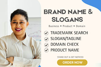 brainstorm original business name domain brand name catchy headline tagline