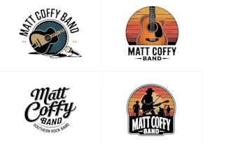 design a vintage rock band logo in retro, grunge, or classic style