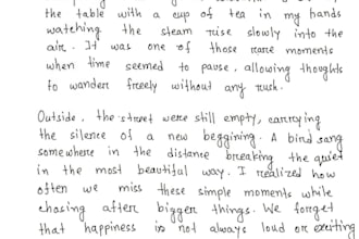 do neat and professional handwriting