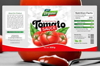 create premium label design, packaging label design, supplement label design
