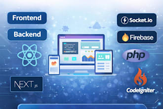 develop react frontend website