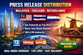 do malaysia thai dutch PR business brand content distribution to malaysian media