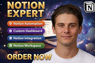 create custom notion workspace notion dashboard notion automation notion expert