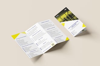 design a bifold or trifold brochure