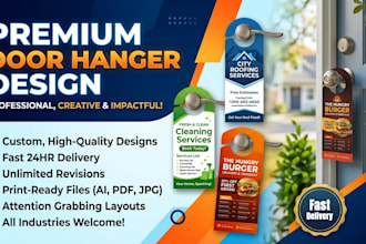 do premium door hanger designs