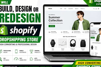 build a high converting shopify drop shipping store design