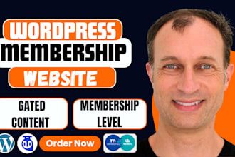 build wordpress paid membership pro, paywall subscription website, memberpress