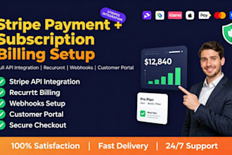 integrate stripe payment gateway, subscriptions and billing into your website